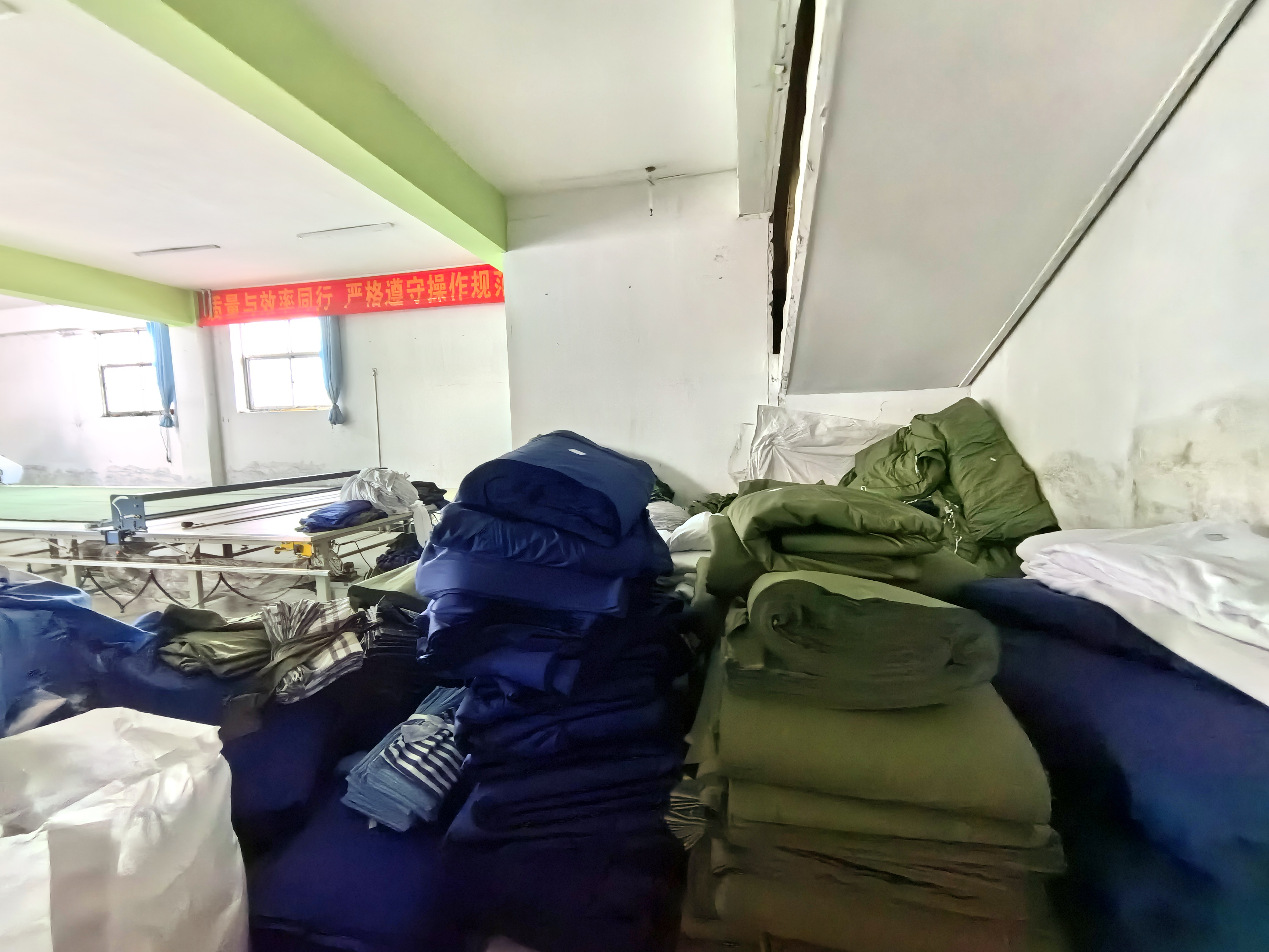 军训 床品 纺织品 工厂 带资源 整体转让