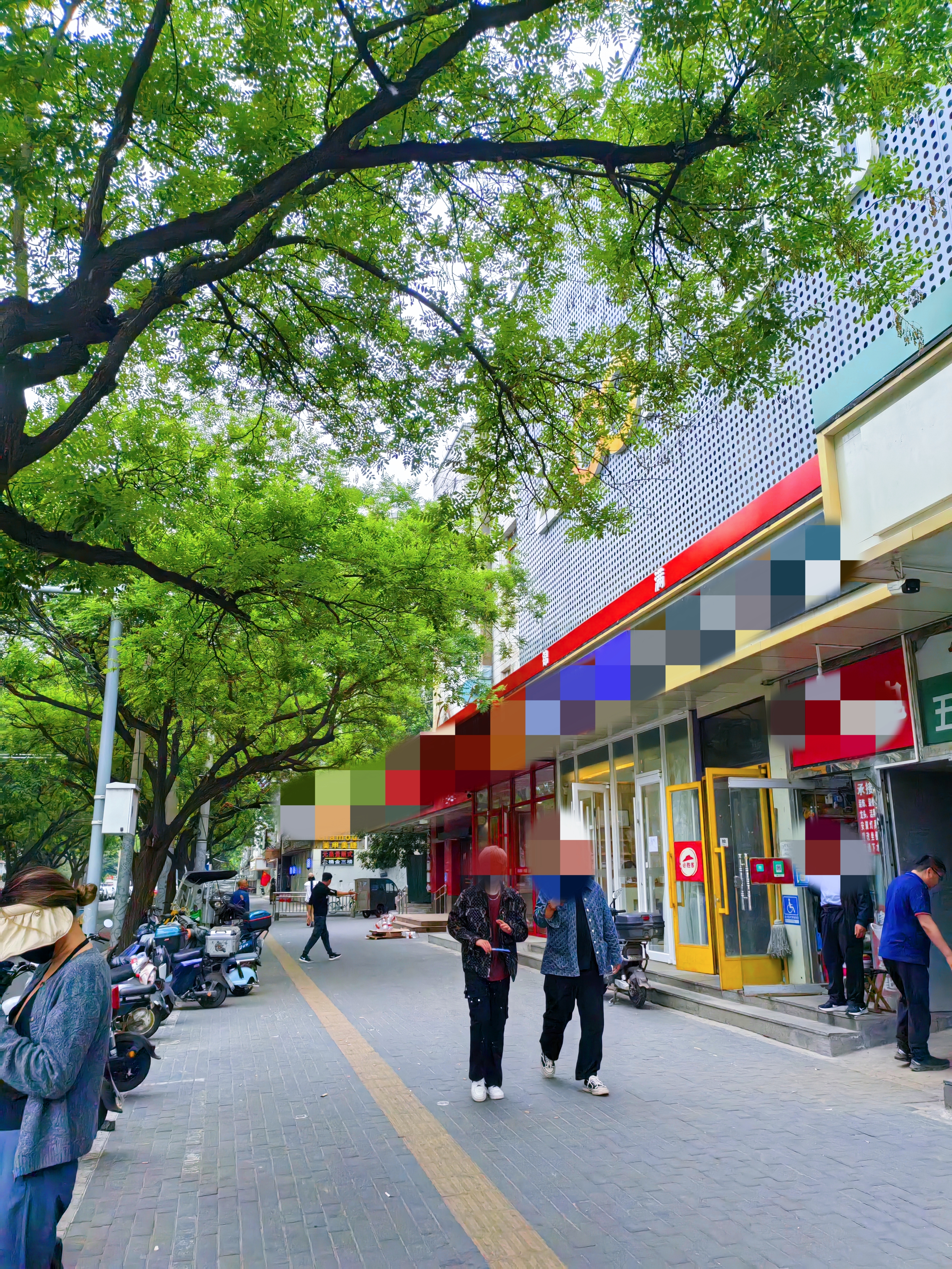 招租早餐团结湖社区底商客流大