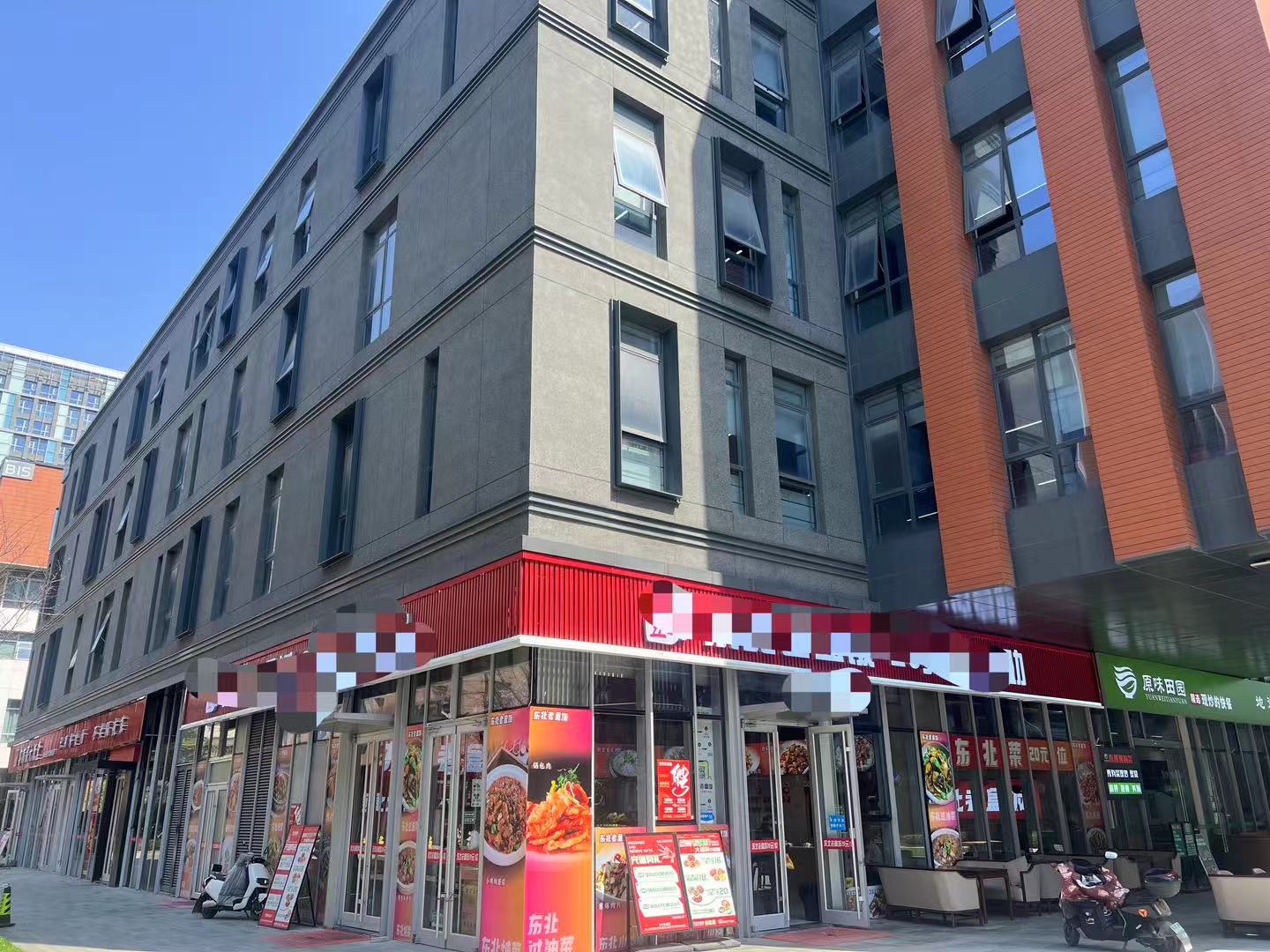 滨湖金融港双门头拐角铺快餐店转让