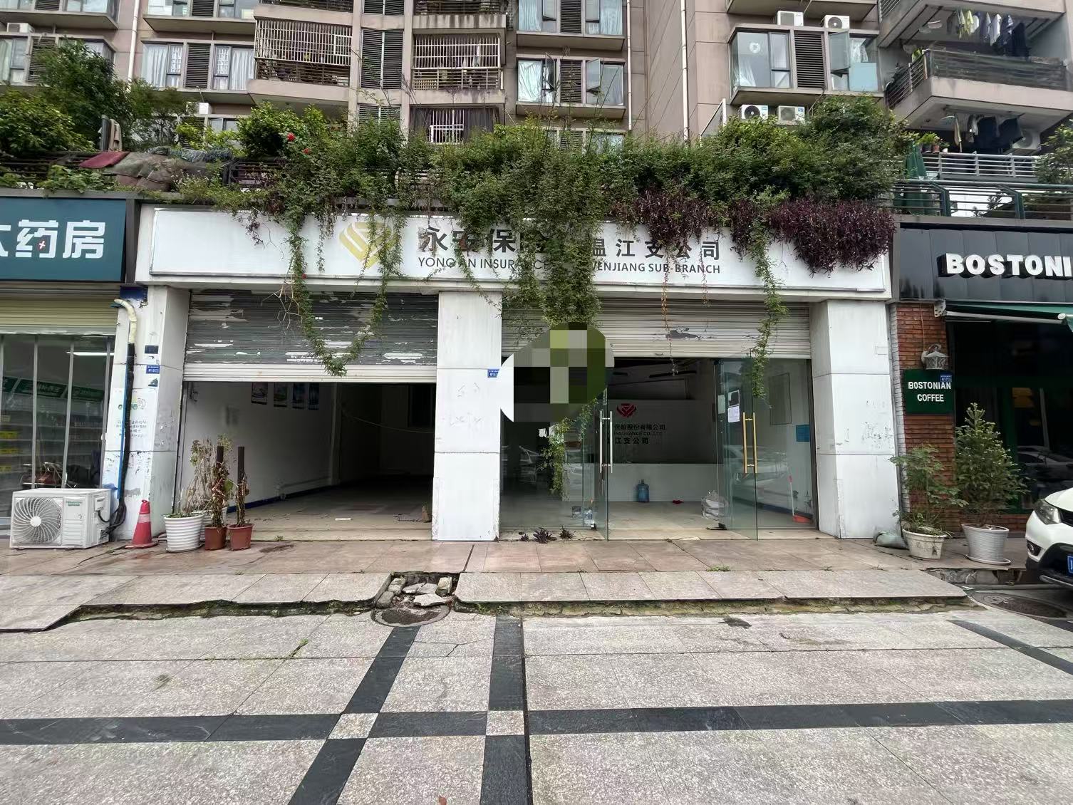 温江200平河景外摆商铺招租