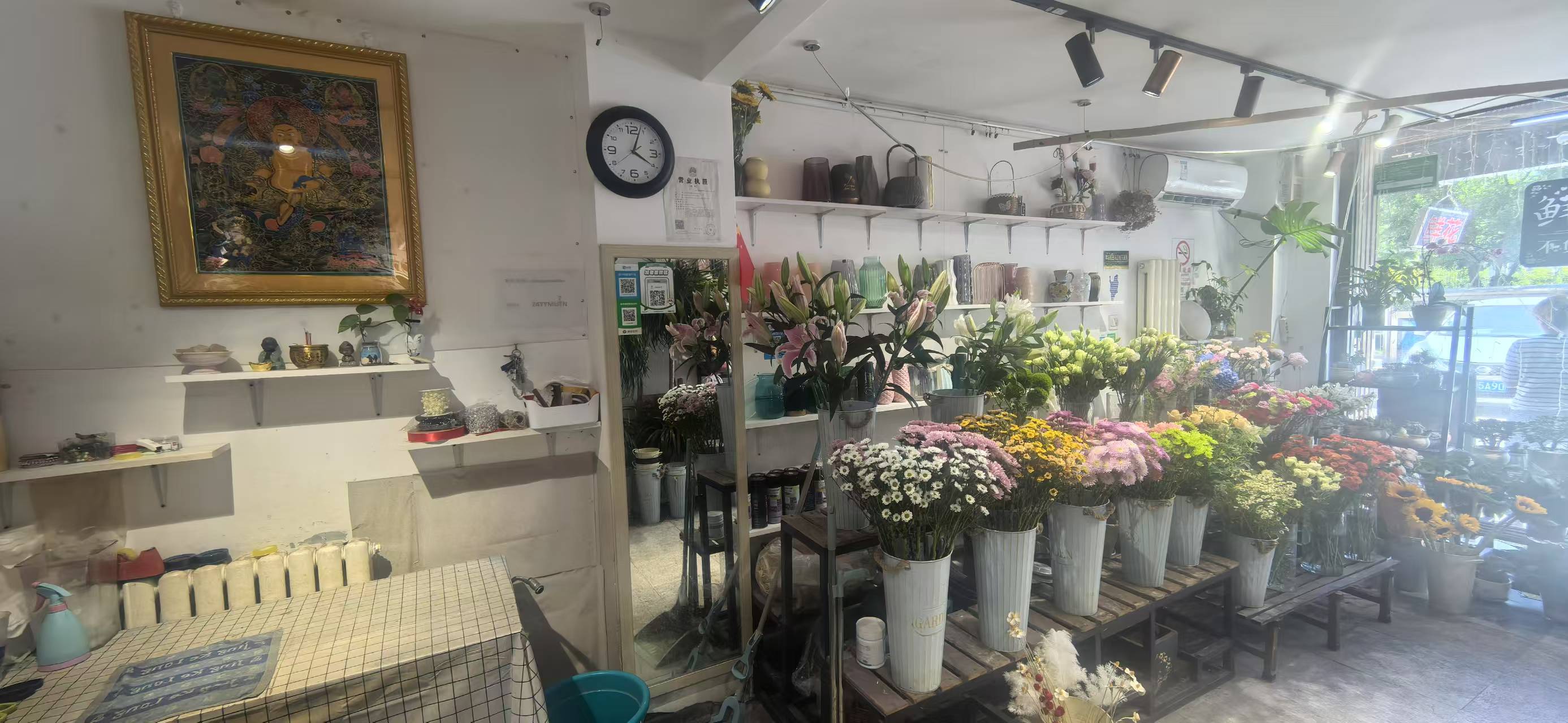 首经贸大学对面鲜花店转让