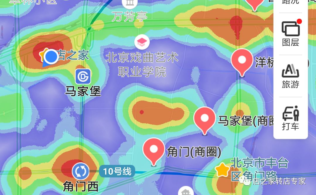 店之家周边商圈热力图